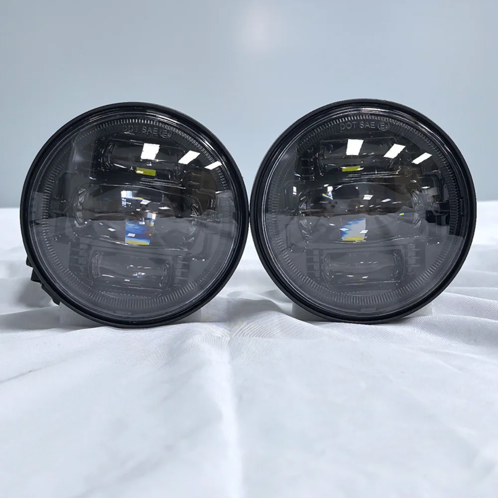 

For Harley Touring Road King Electra Tri Glide Ultra Limited 89-24 4.5 Inch Fog Light Spotlight 4-1/2" Passing Auxiliary Lamp E9