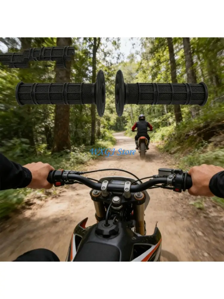 37JE High Grade Rubber Aluminum Twist Cable Grip Set For Electric And Gas Motorcycles