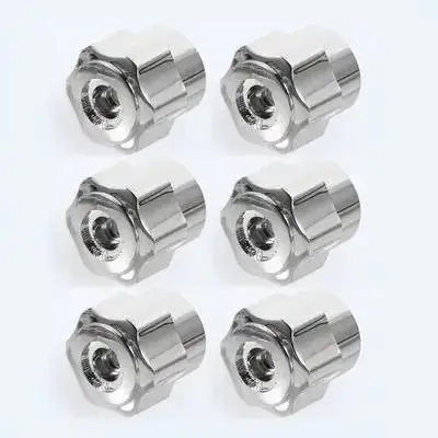 

6Pcs Handwheel Faucet Handle Aluminum Alloy Replacement Knobs for Tub Shower Hot and Cold Valve Control Upgrade