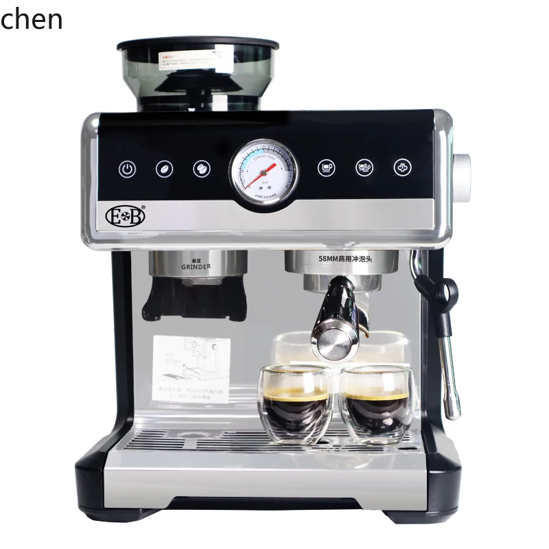 ZML coffee machine household semi-automatic small commercial grinding machine