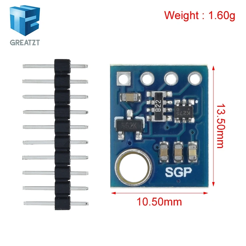 GREATZT SGP40 SGP30 Air Quality Sensor Digital TVOC Detection Chip Compatible for Arduino Demo Board
