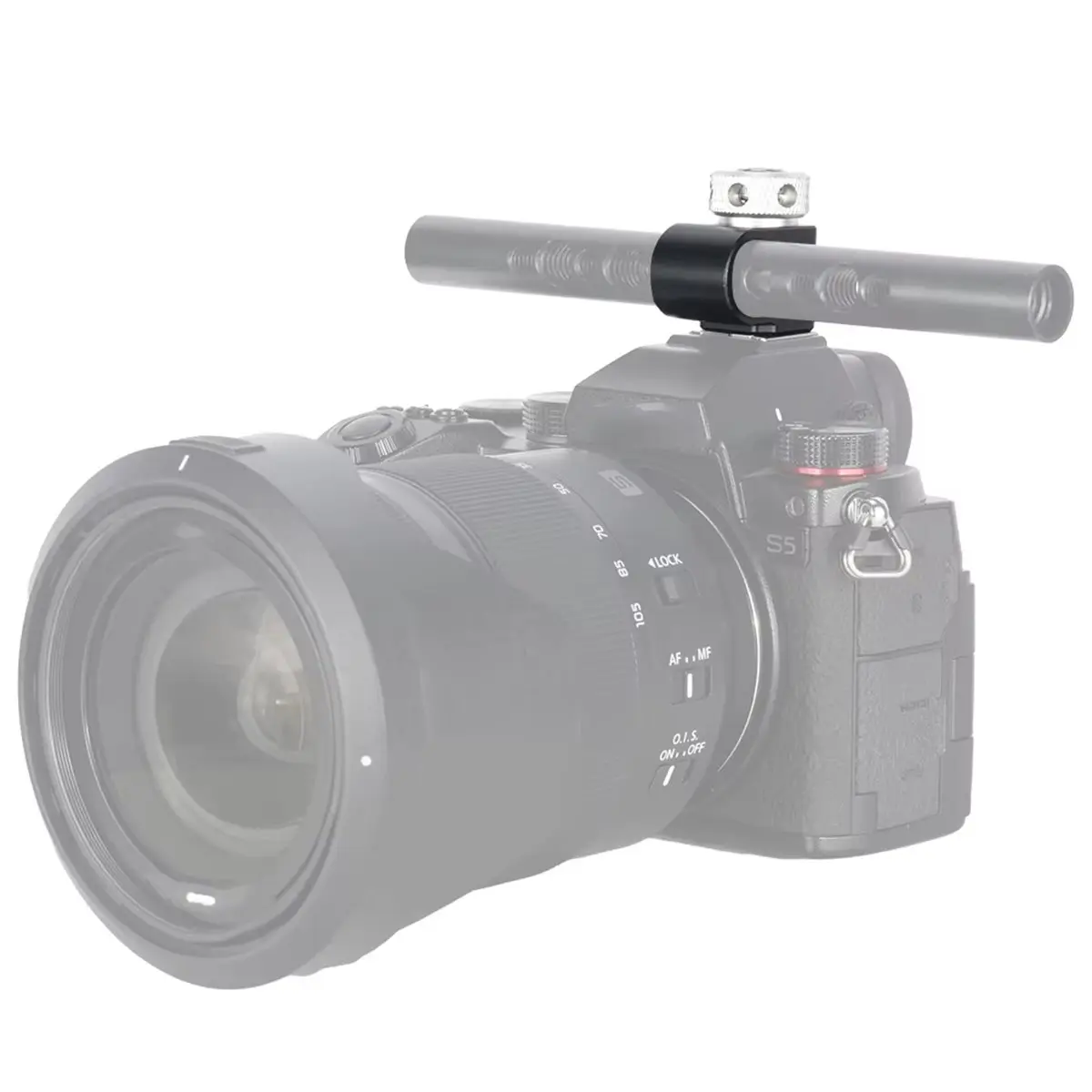15mm Rod Clamp with Cold Shoe Hot Shoe Adapter Rig Stabilization for Follow Focus, EVF Mount