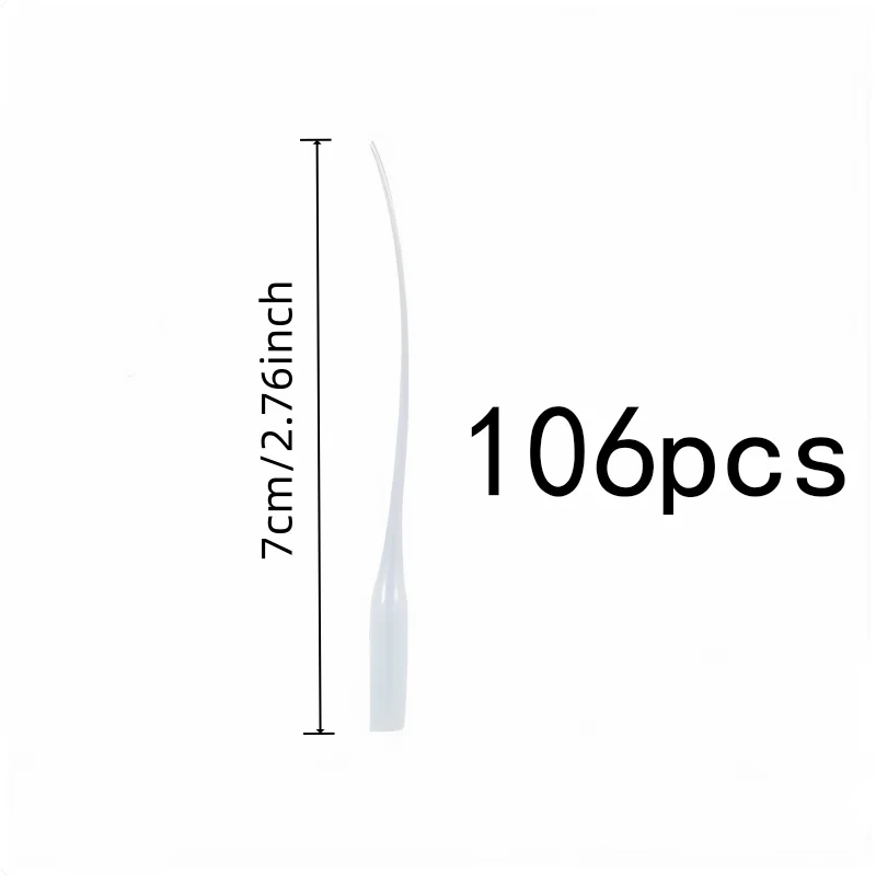 106 pcs Extended Nozzle Droppers, Precise Flow Control for Lab Micro Dispensing, Multipurpose, Versatile