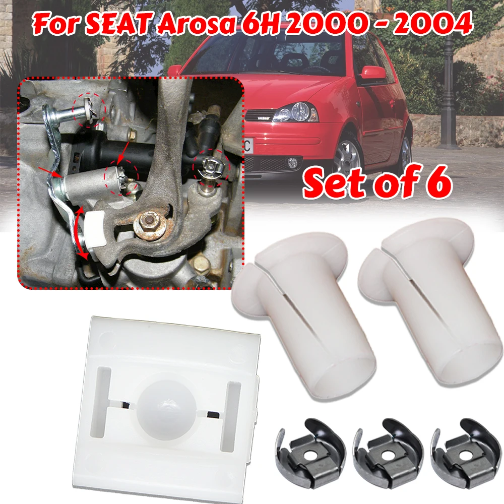 

Gear Selector Wiring Lock Washer Shift Relay Lever Slide Bush Kit Shifter Linkage Sliding Shoe Bearing Socket For SEAT Arosa 6H