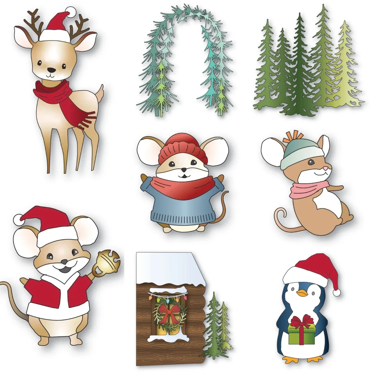 Christmas Snowman Duck  2026 NEW Cutting Dies For Scrapbook Diary Decoration Embossing Template DIY Greeting Card Handmade