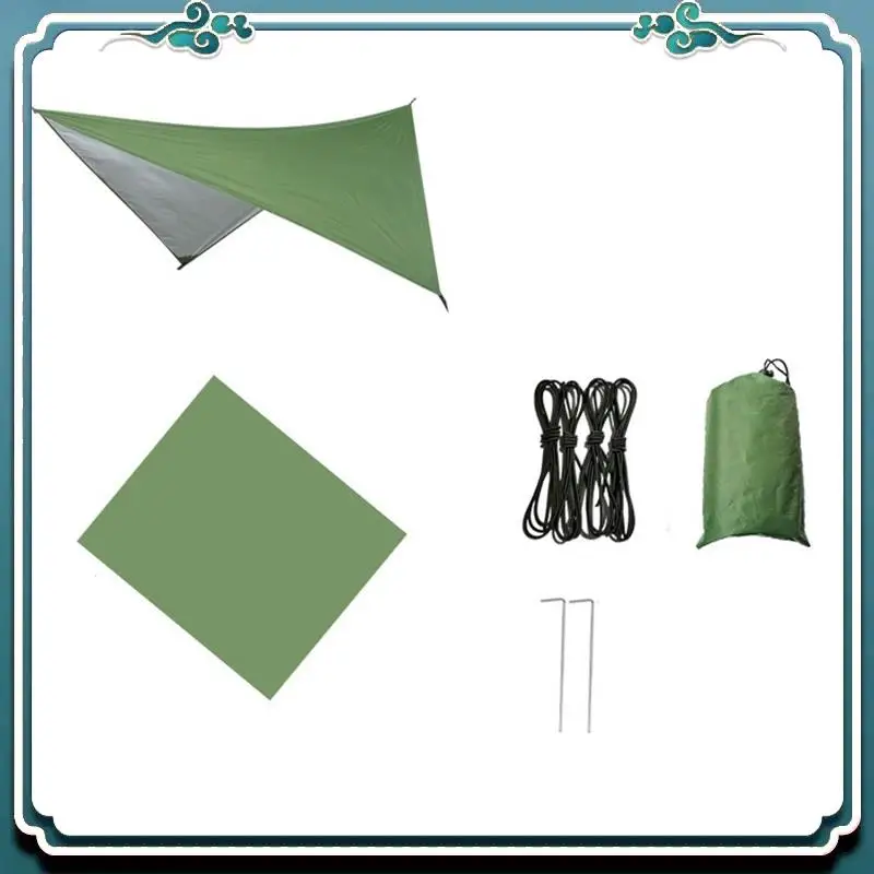 

Reliable Camping Hammock With Rainfly Tarp And Mosquito Net, Portable Parachute Hammock For Hiking Outdoor Travel Backyard