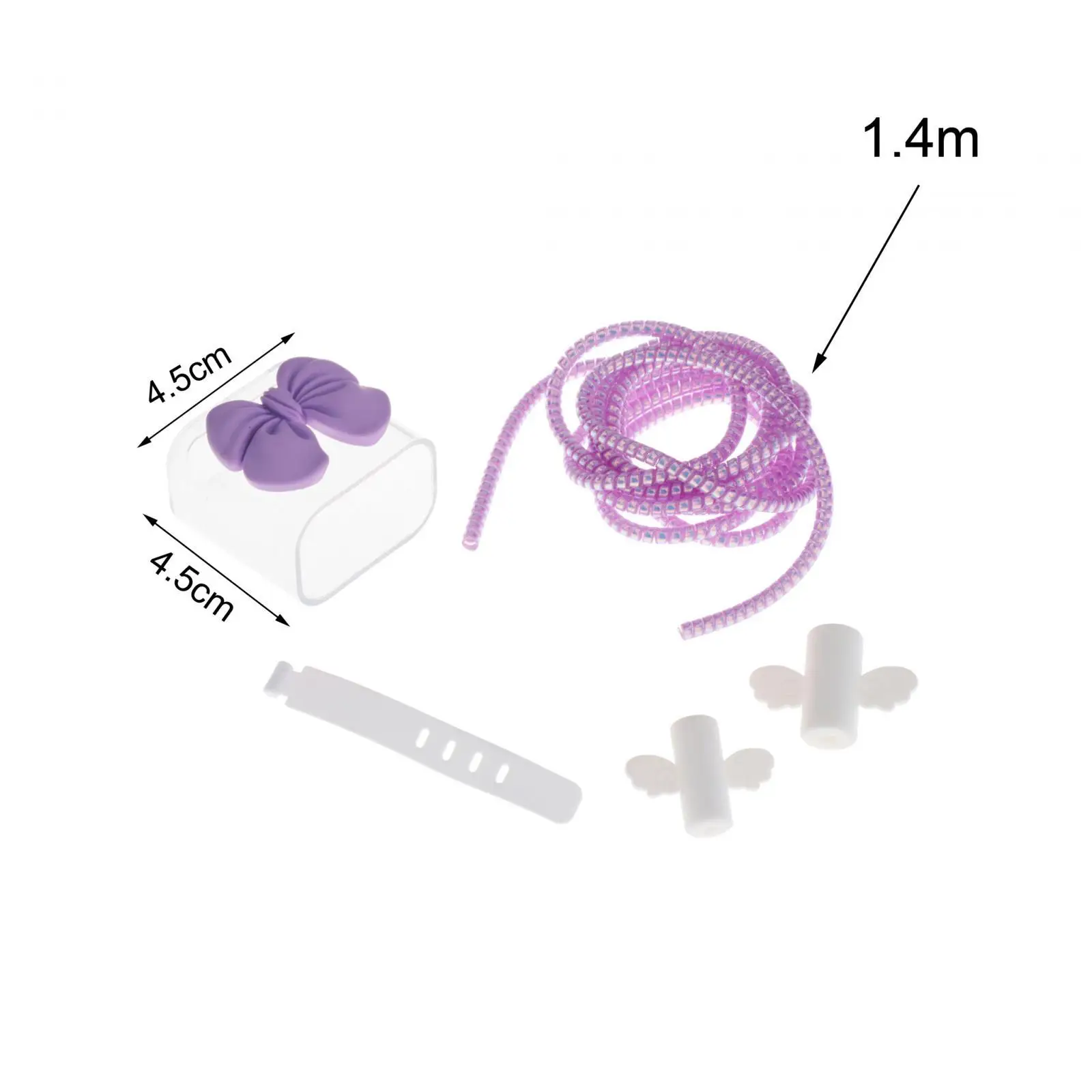 Poinhousse de protection pour câble de charge, accessoires de câble de données, adaptateur transparent, prise 4 en 1, manchon de câble de données, 18W, 20W, 30W