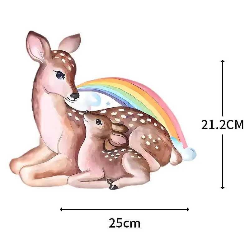 Cute animal heat transfer T-shirt print Iron On denim jacket DIY decoration bear and wolf animal washable stickers