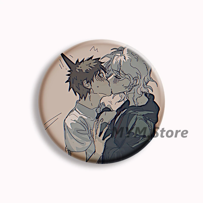 Nagito Komaeda أنيمي لينة زر دبوس كوماهينا كاموكوما دانغانرونا 3 دبابيس شارة حقيبة ديكور مجوهرات المشجعين ألعاب جمع الهدايا