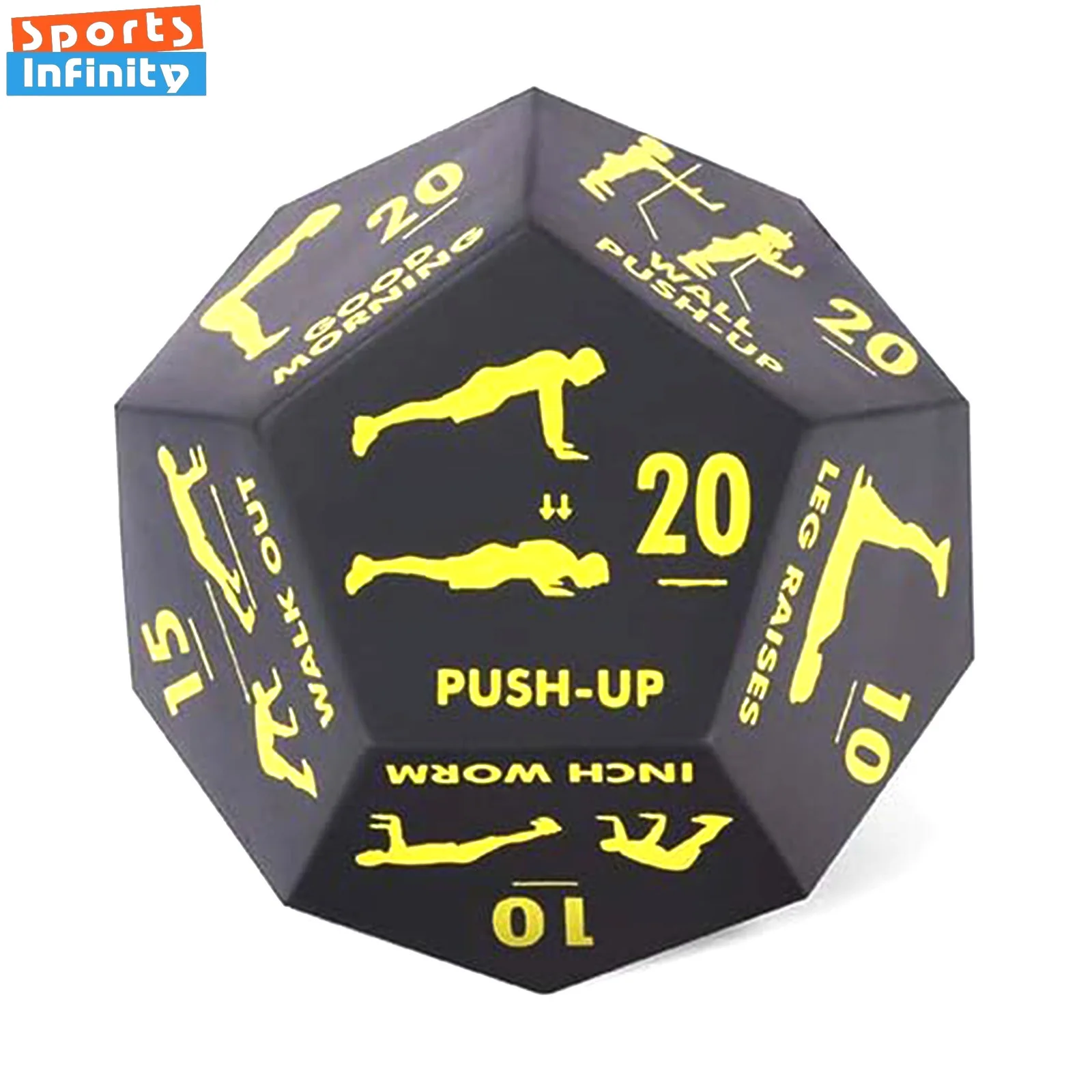 

New Sport Fitness Decision Yoga Dice Decompression Yoga Supplies Weight Training Exercise D12 Dice Entertainment Accessories