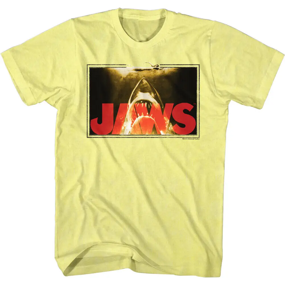 Kaken 70's Thrillerfilmhaaien Volgen De Zwemlijnen Heren T-Shirt