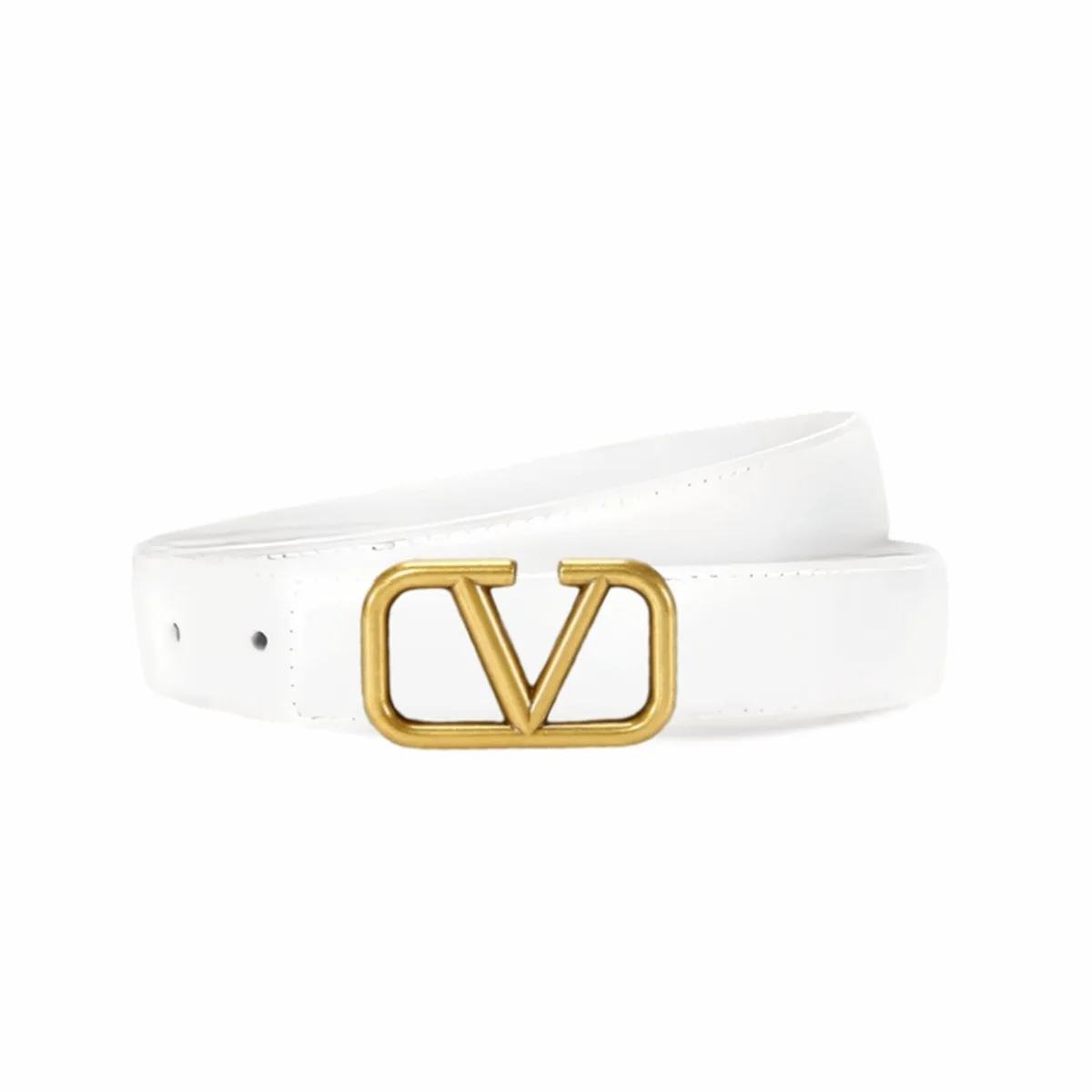 حزام جلدي نسائي غير رسمي على الموضة جديدة لعام 2025 مع إبزيم معدني، حزام راقي على طراز الأعمال