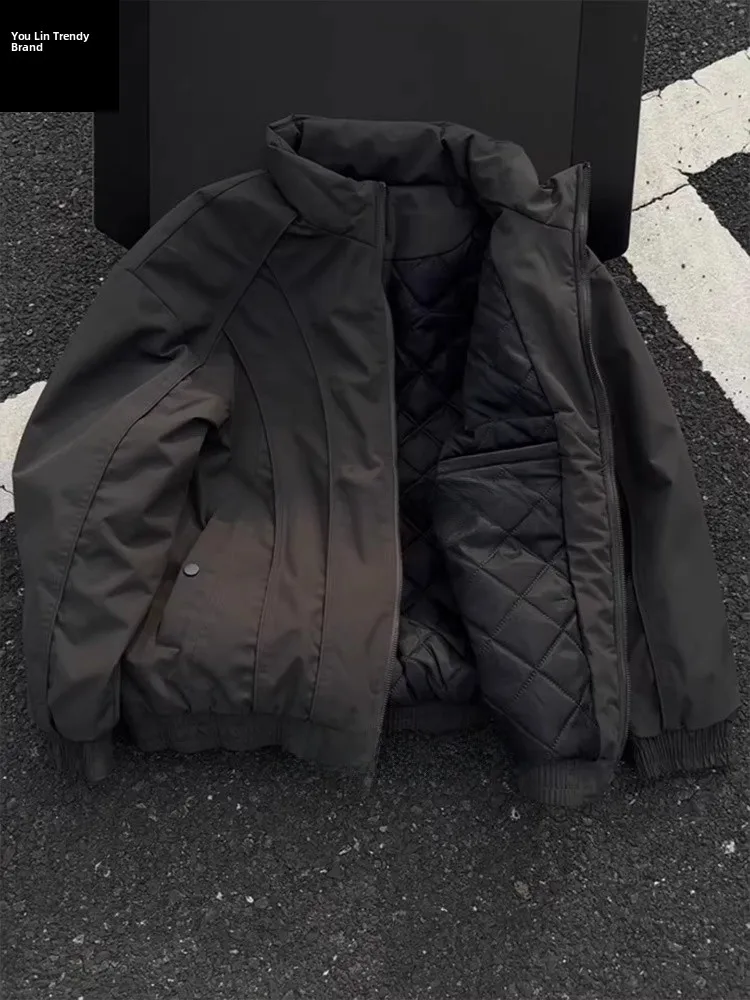 

Мужское демисезонное пальто Bla American Deconstructed Pilot Jaet Thiened из хлопка с воротником-стойкой, высококачественное