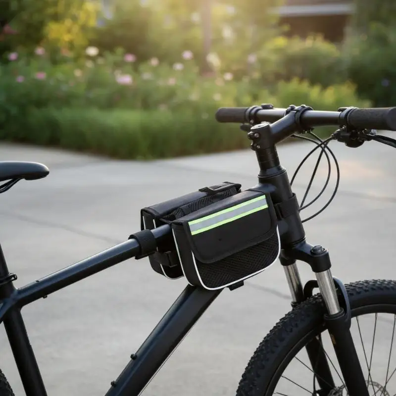 Versatile Bicycle Front Frame Bag Made for Cyclist Convenience on Long Rides
