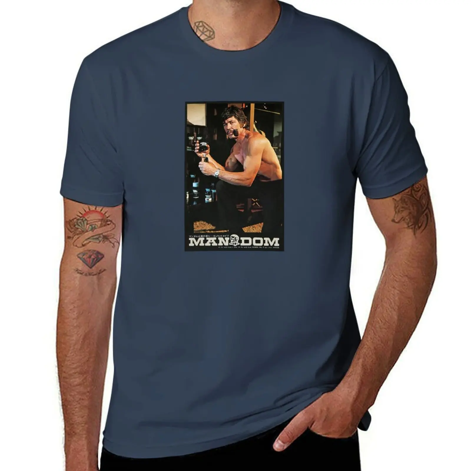 Mandom Charles Bronson Dark T-Shirt funny t shirts dark humor t shirt custom print man t shirt cotton T-Shirt
