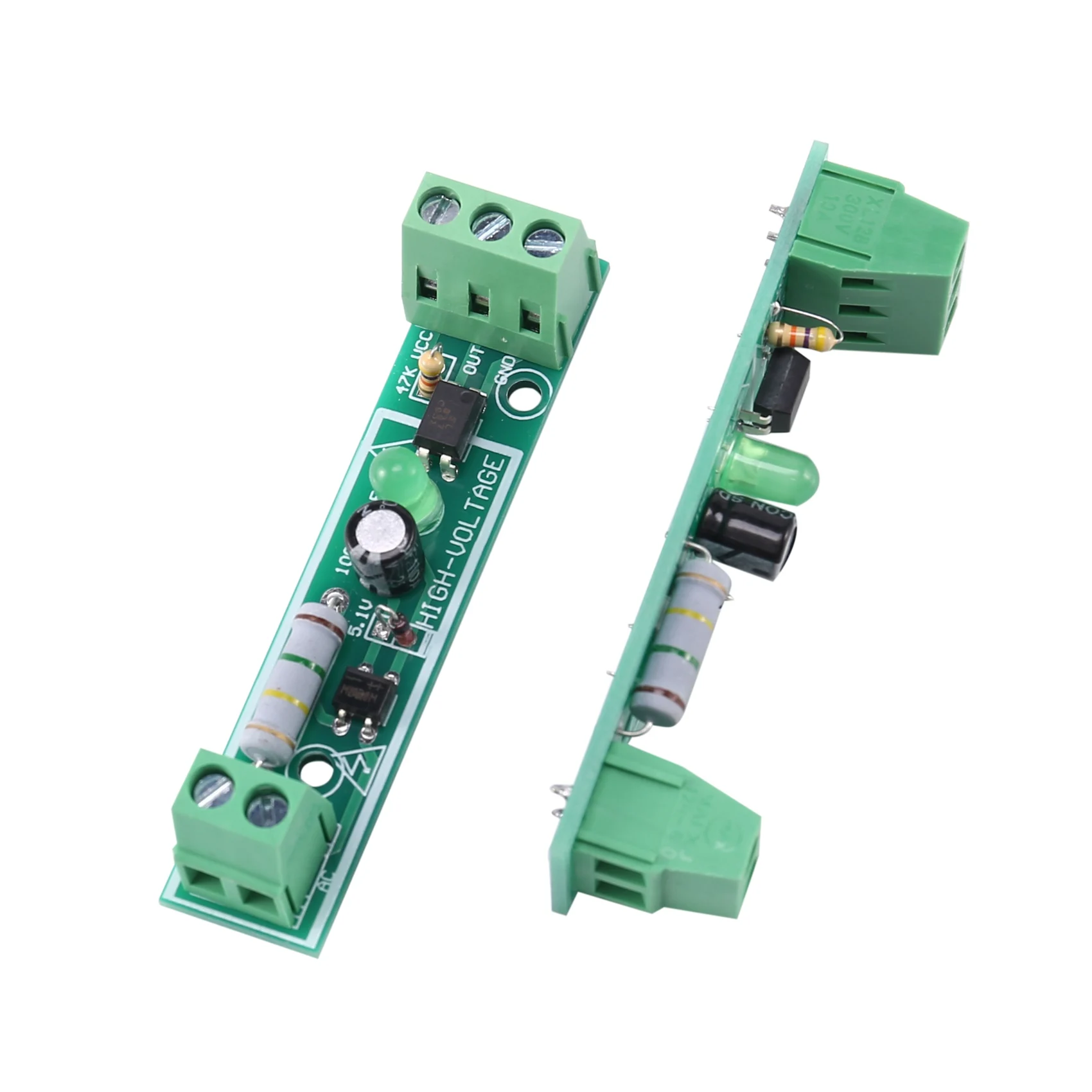 5PCS AC 220V Optocoupler Isolation Module Voltage Detector Board TTL 3-5V SCM Testing for Microcontroller Adaptive PLC