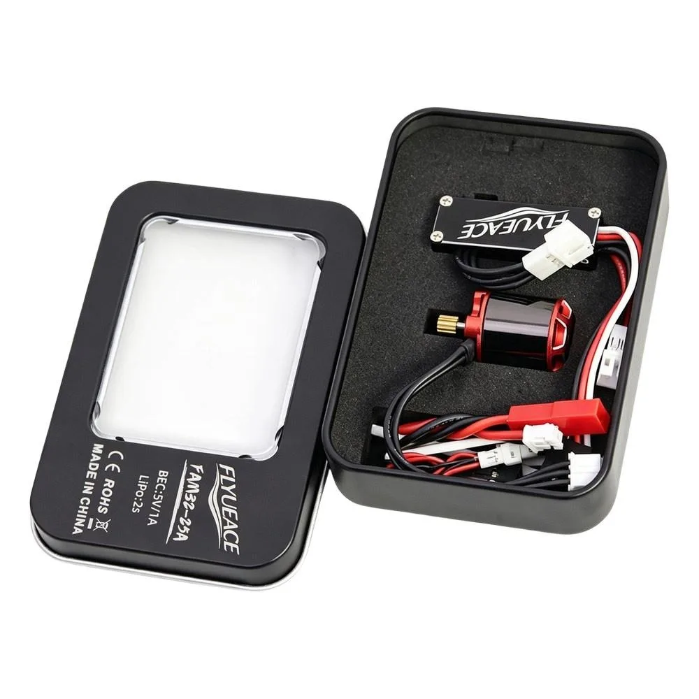 25A ESC With 5V 1A BEC 1212 5000KV Outer Rotor Brushless Motor Set 11T Gear 1S-3S LiPo for 1/30 SCX30 RC Crawler Upgrade Parts