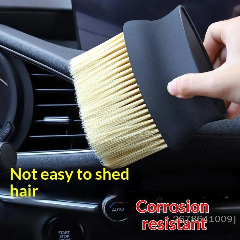 ⚑Car Interior Cleaning Brush Soft Non Shedding Bristles Corrosion Resistant For Car Vents Dashboard Seats Cleaning