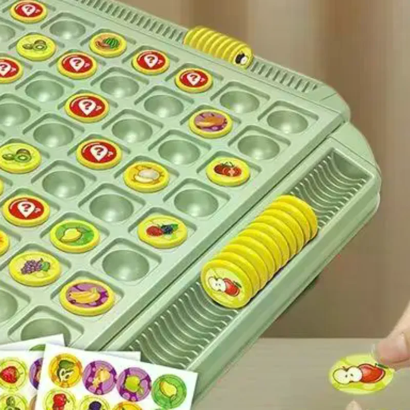 Interactive Family Game Set: Fruit Flip Chess Collection for Cognitive Development