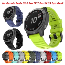 20 26 Pasek 22MM do zegarka Garmin 6X Pro 6 6S 7X 7S 7 5X 5S 5 Plus Bransoleta do zegarka Garmin Epix Gen 2 Forerunner 965 945