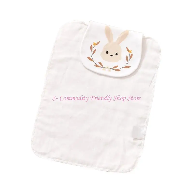 

85AE Baby Sweat Absorbent Towel High Absorb Soft Drool Sweat Cloths for Baby 0-6Y Children Activity Hooded Cloth Back Towel