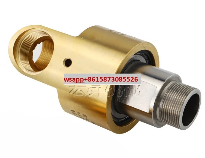 

Brass dual channel rotary joint replaces high-pressure rotary joint 55/57 series rotary joint