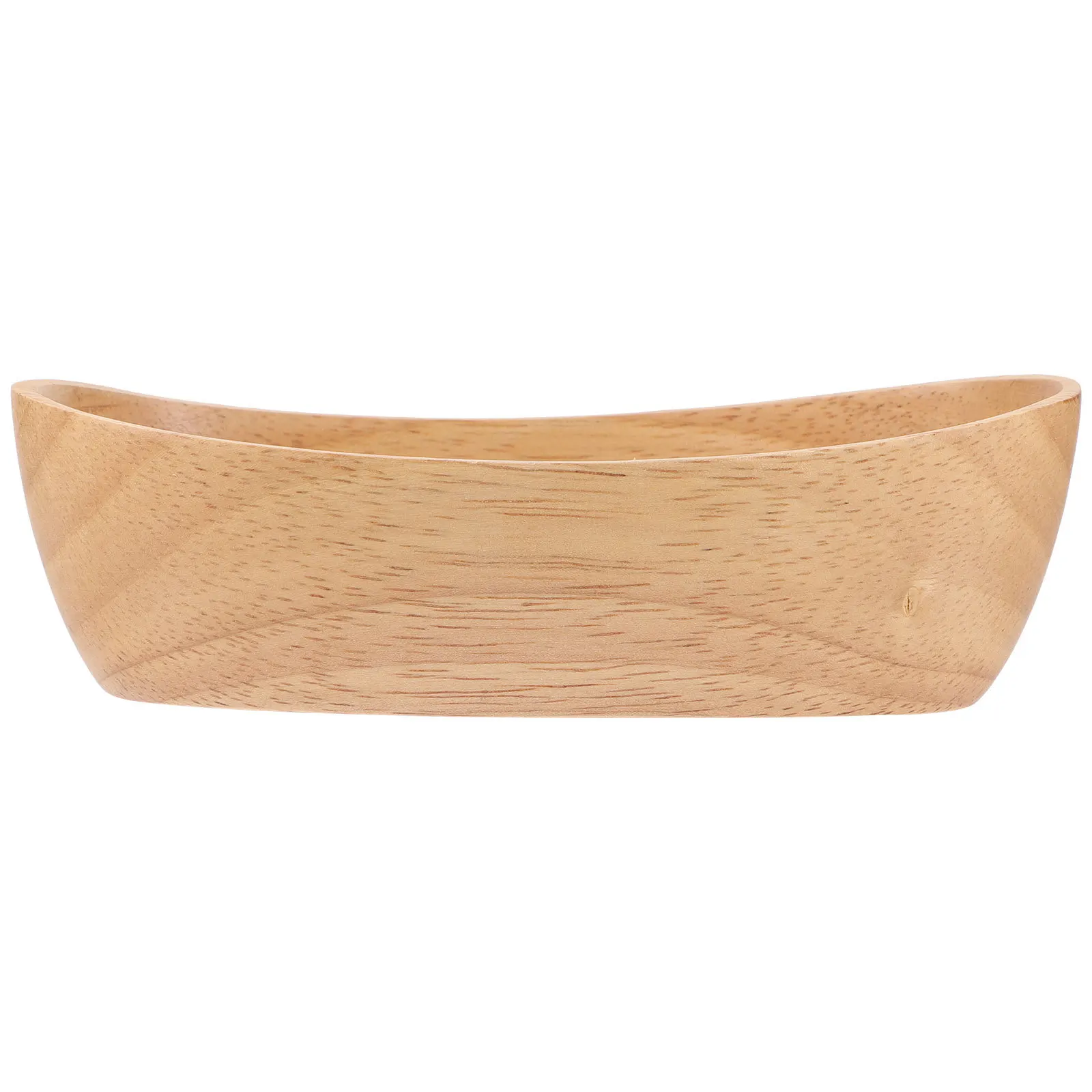 

Деревянная миска в форме лодки с широким горлом, из натурального дерева, для подачи салатов, фруктов, супов, лапши, риса, универсальная для ужина, десертов и закусок
