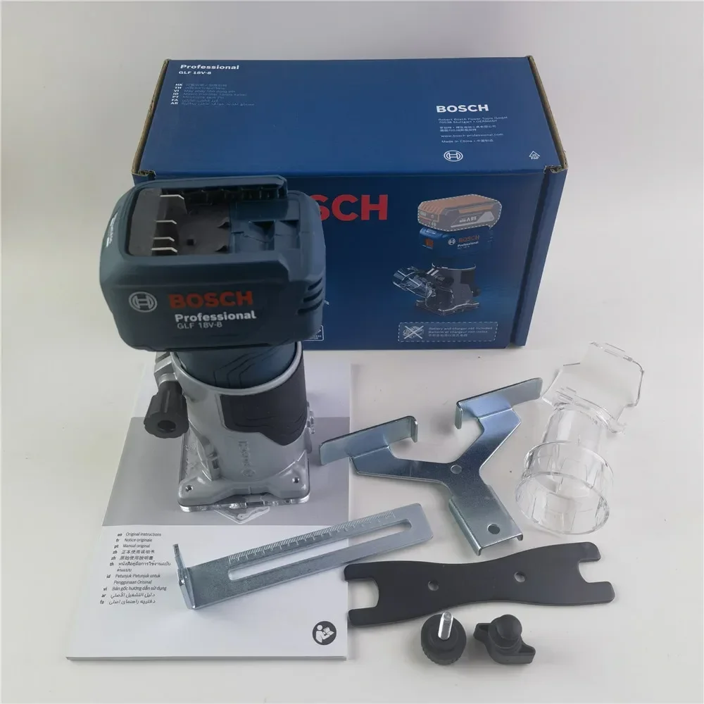 BOSCH GLF 18V-8 Electric Trimmer Wood Router Machine Carpentry Tool for Woodwork Trimming Grooving Carving Milling GLF18V-8