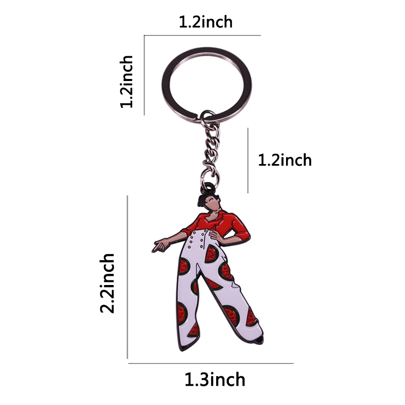 Watermelon Sugar Music Enamel Keyring Keychain Pendant Keychains Jewelry Accessories