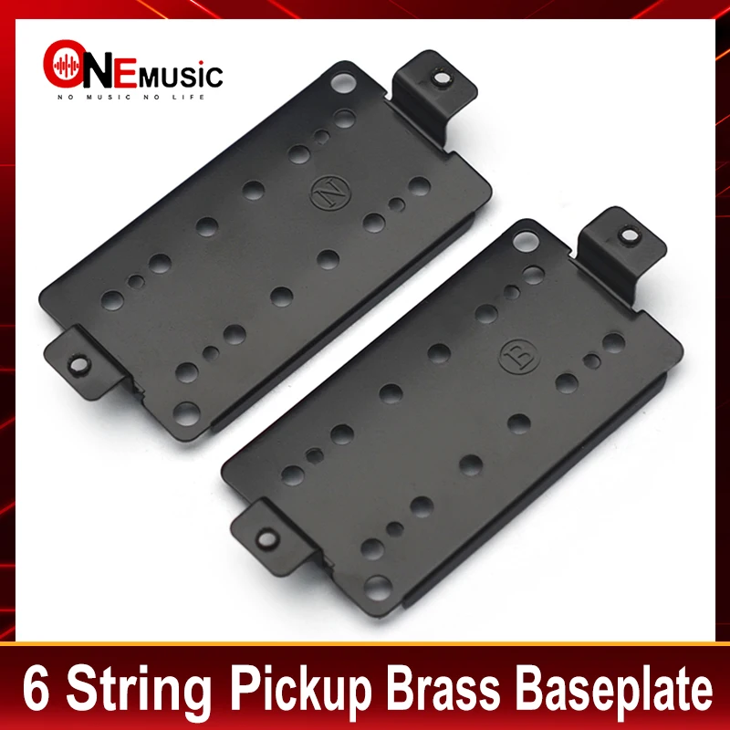 Plaque de base en laiton durable plaqué noir pour JEParts, Humbucker JE514 up, Neck Bridge, 12 pièces