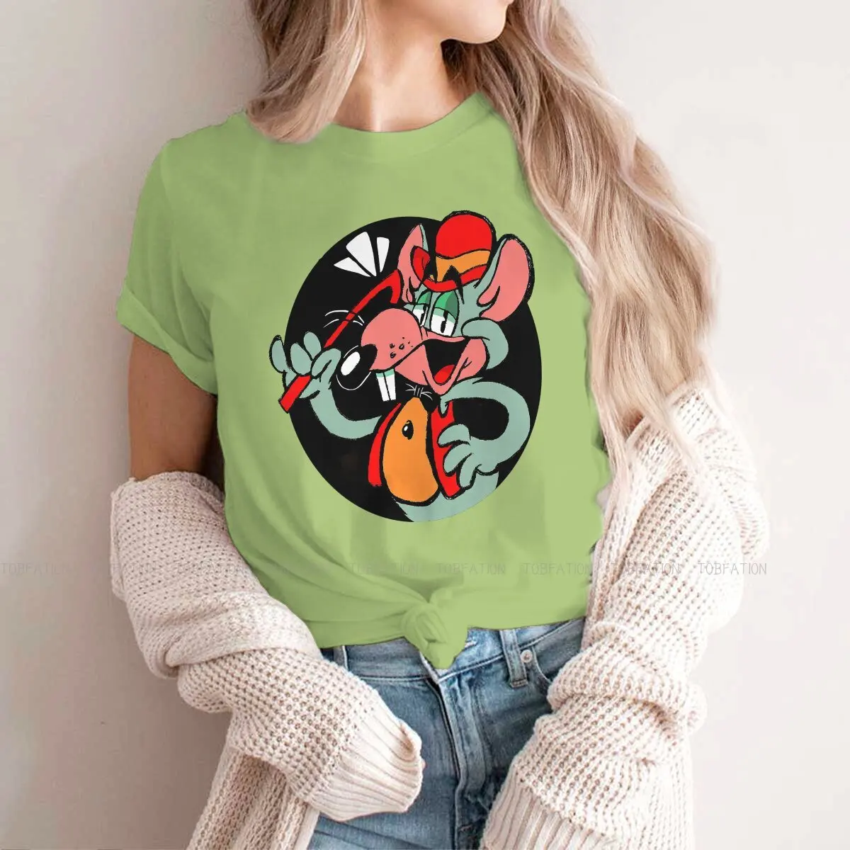 Pizza Fan Art  Special TShirt for Girl Chuck E Cheese Dining Room Comfortable Hip Hop Gift Clothes  T Shirt Short Sleeve Ofertas