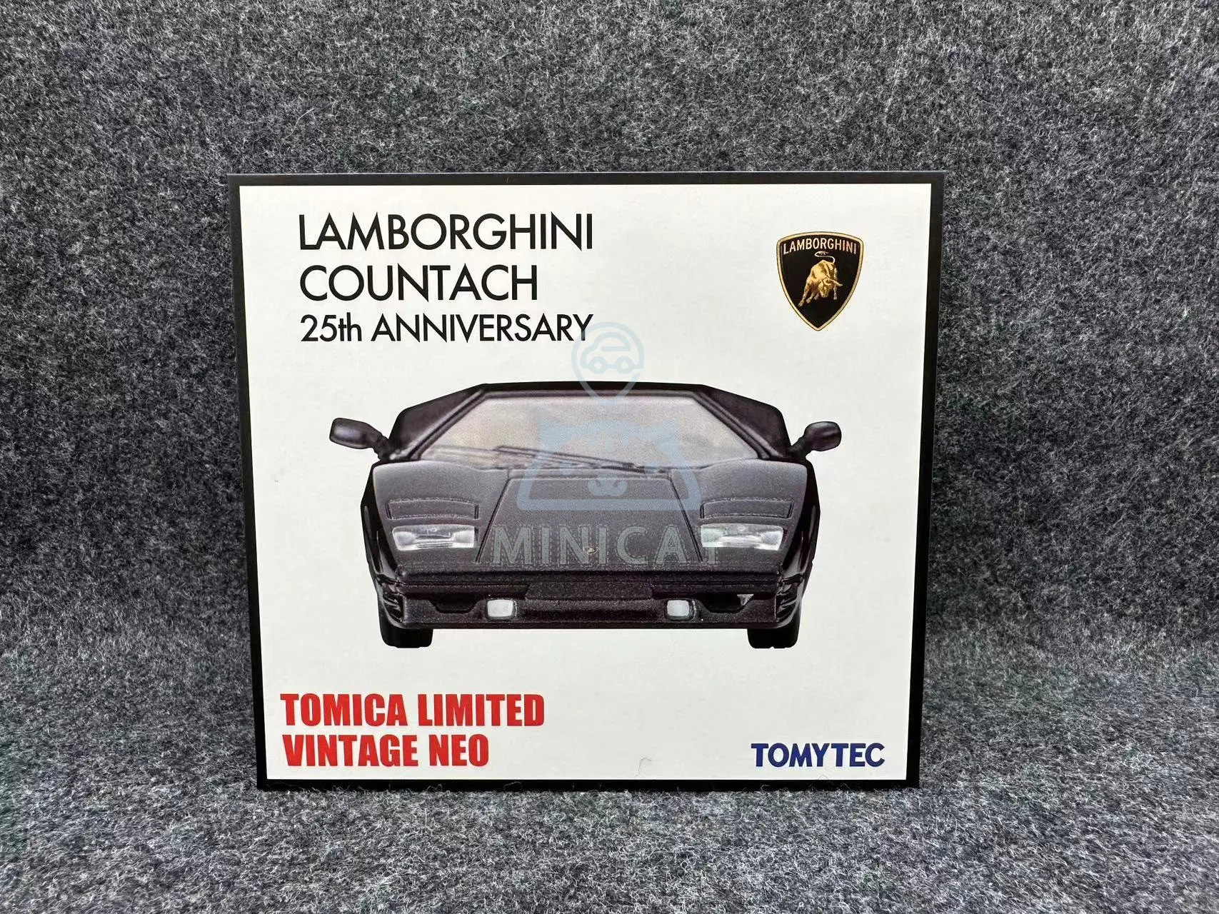 TAKARA TOMY TOMICA 1:64 TLV LV-N Lambokini Kontash 25th black alloy roller miniature simulation car models, adult ornaments,