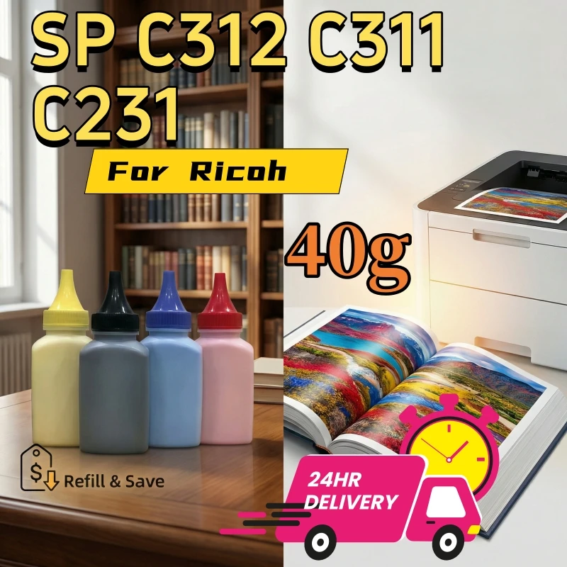 

Цветной тонер-порошок для Ricoh Lanier Savin IPSiO Aficio SPC SP C312 C311 C231 C232 C341 C340 C251 C240 C320 DN N SF