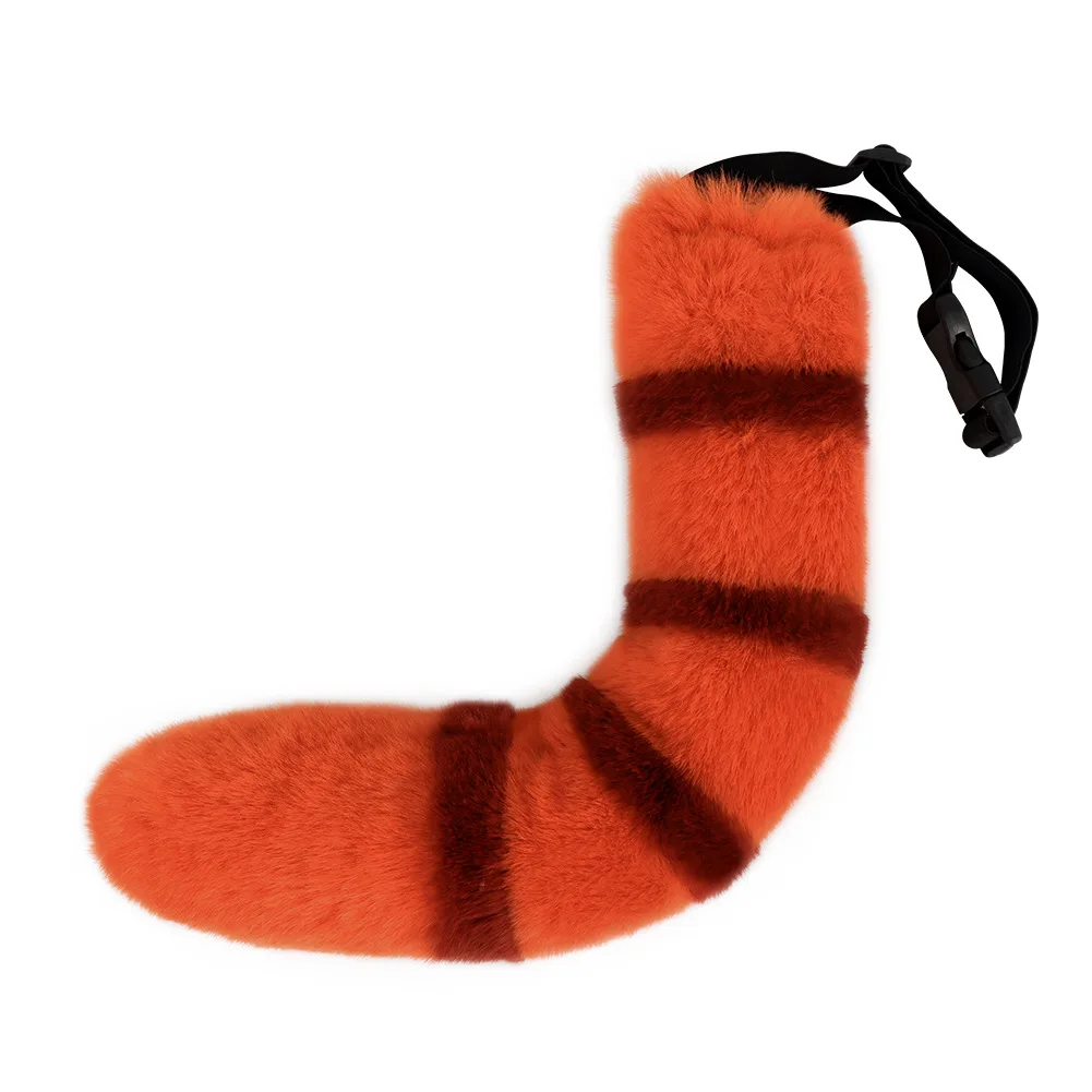 

Little Brown Bear Tail Cos Tail Plush Red Panda Animal Tail Comic Show Halloween Costume