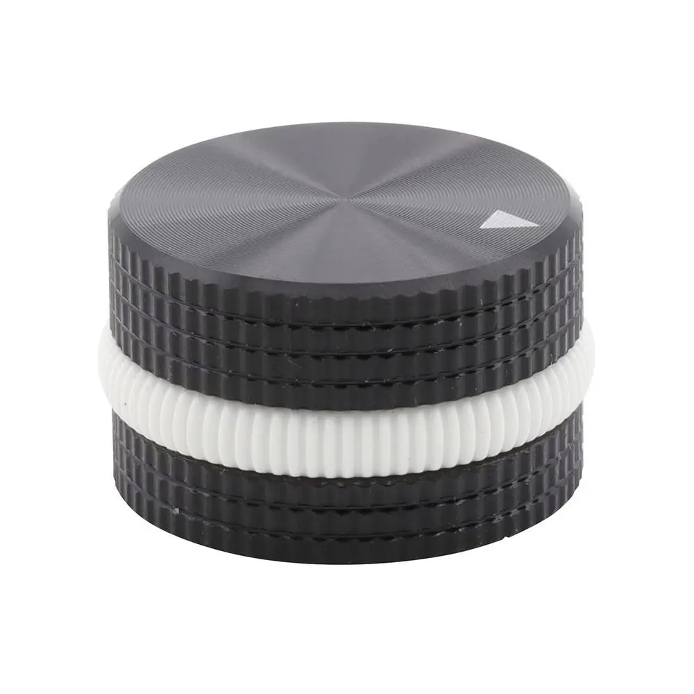 1Pcs 25x15.5mm Audio Volume Control Knob Solid Aluminum CNC Machined CD Player Knob Anodized Hexagon Set Screw