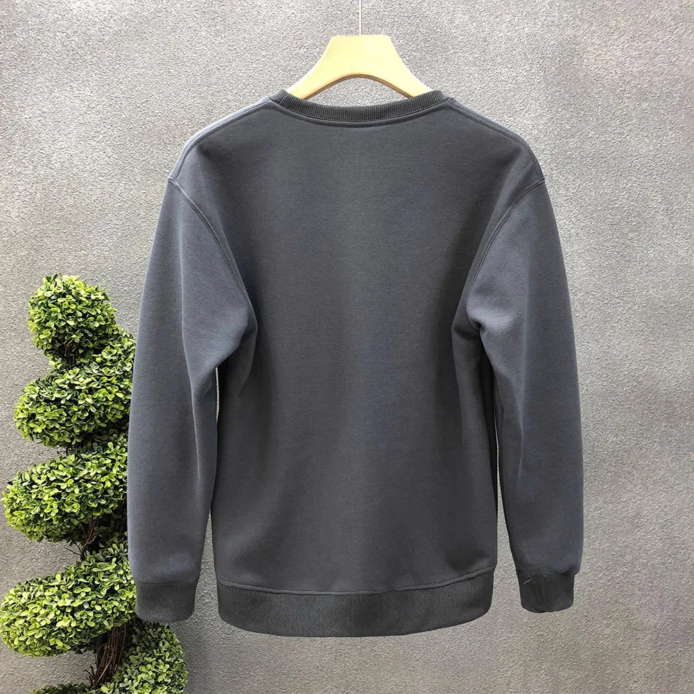 

Базовая модная толстовка, мужская толстовка, повседневная одежда, праздничная одежда, обычная длина одежды, сплошной цвет, узор