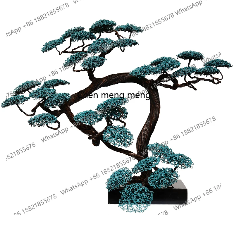 

Lucky welcome pine ornament Hotel lobby wrought iron metal, living room entrance decorative art