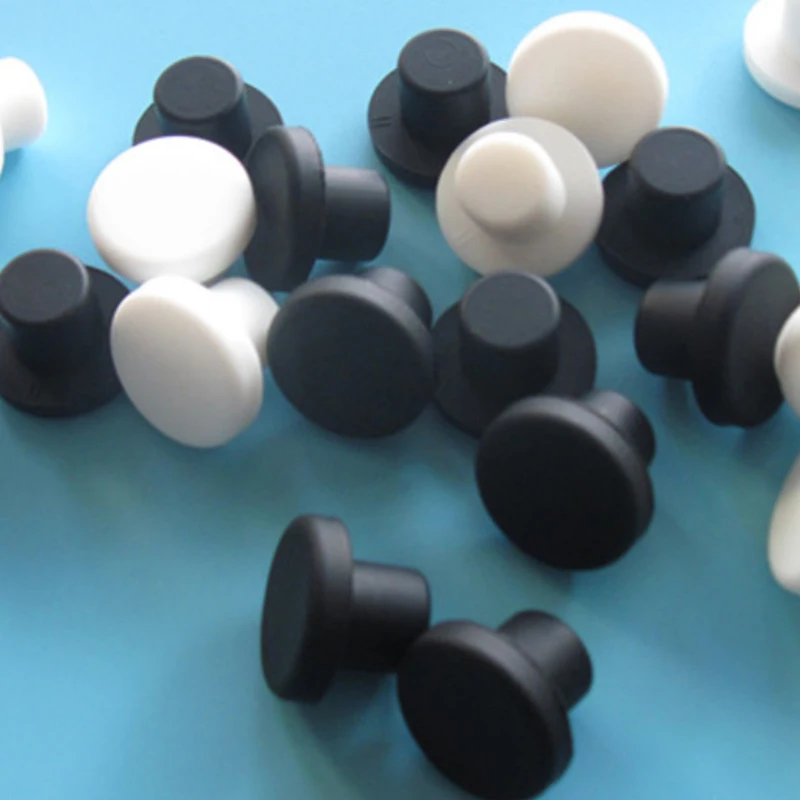 2-100pcs 3-14mm Black High-temperature Resistant Silicone Plug Soft Sealing Plug Screw Hole Nut T-shaped Hole Plug Cover