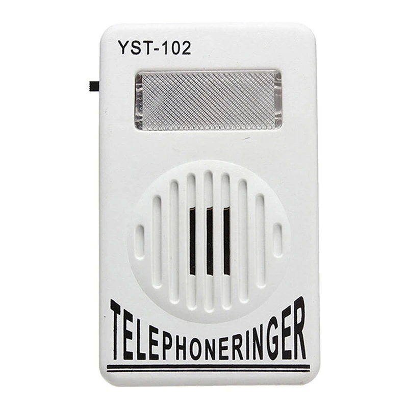 1PC 95dB Extra-Loud Telephone Ringer Phone Ring Amplifier Ringing Help Strobe Light Bell Sound Landline Ringer Sound Ringtones