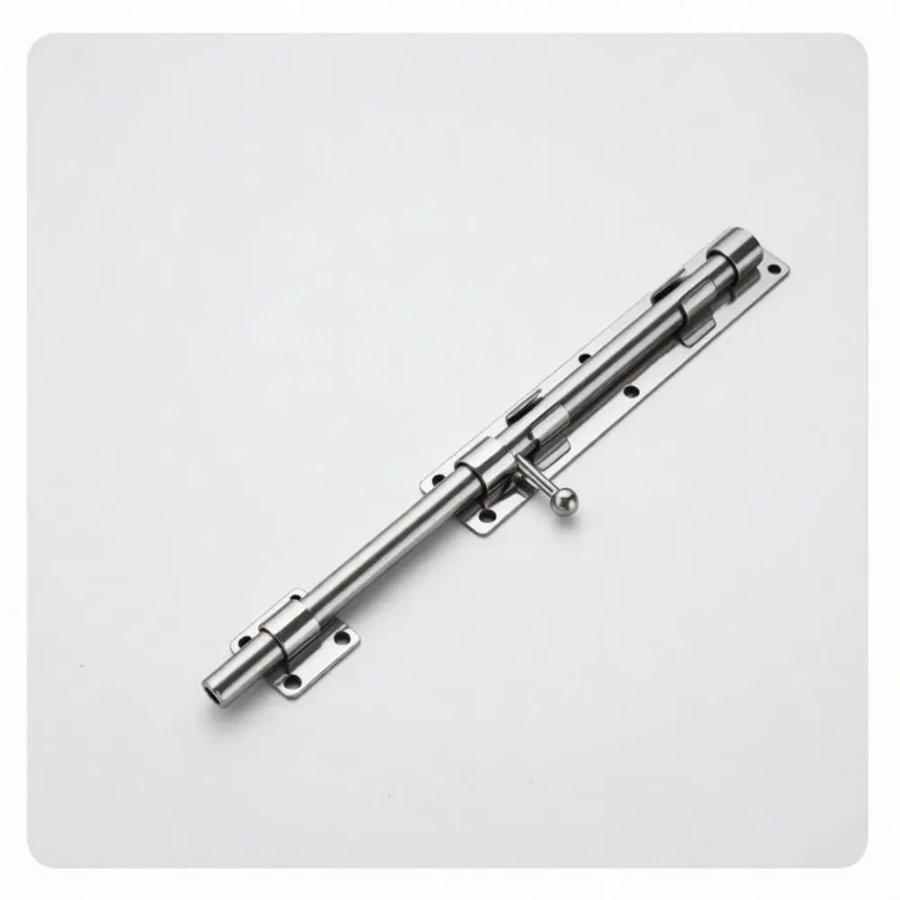 Solid 304 Stainless Steel Floor Bolt Gate Latch Heavy Duty Security Lock For Door Fencing Hardware Durable Fixing
