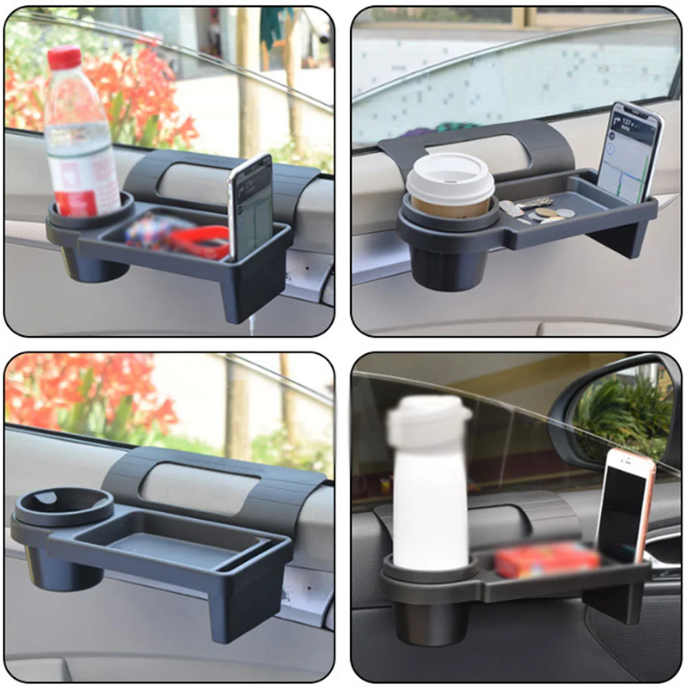 Car Door Hanging Storage Box Window Glass Gap Filler Organizer Multifunctional Cup Holders Phone Holder Miscellaneous Box Tray