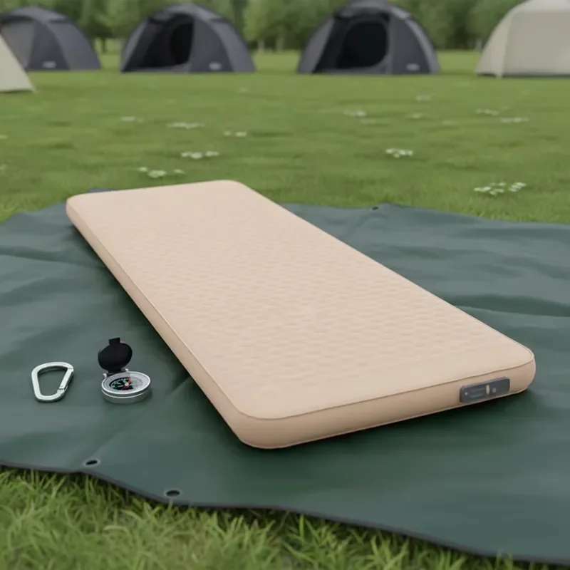 Camping Sleeping Mattress Car Inflatable Built-in Electric Pump Camping Mat 3D Stretch Foam