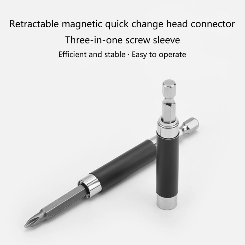 Thanh mở rộng từ tính bằng kính thiên văn 1/4 Thanh mở rộng từ tính chuôi lục giác 80mm Có thể mở rộng đến 120mm KXRE