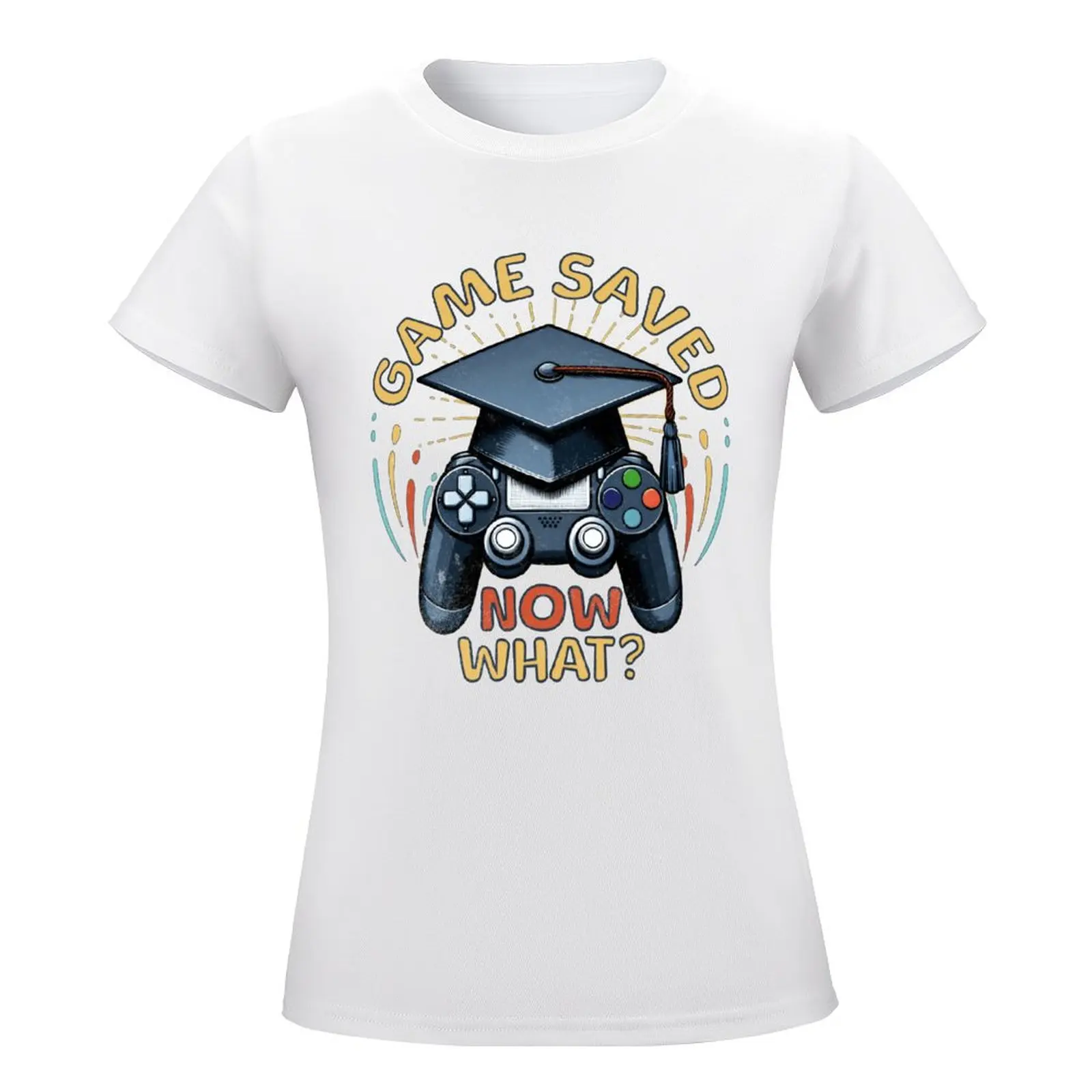 Teachers' Day Gamer Graduation School Graduate Gaming Men's T S T-shirt Round Neck Move Top Tee Hipster Fitness Humor Graphic