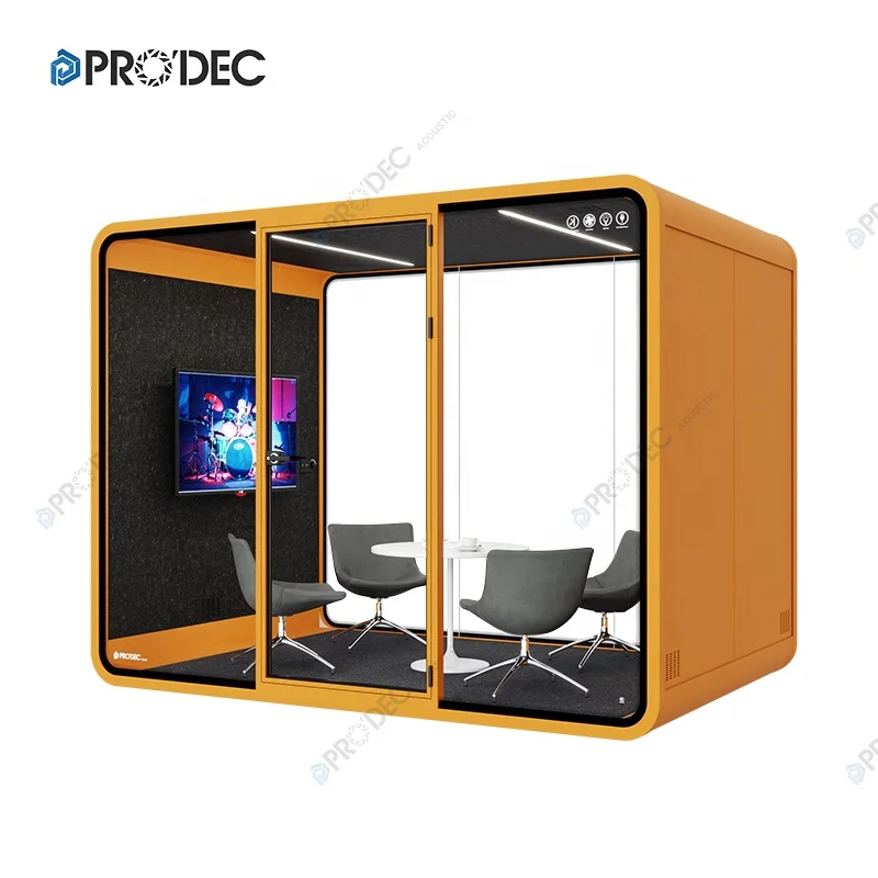 British Mini House Phone Booth for Sale Soundproof Isolation Tiny Telephone Office Pod Acoustic Private Public Meeting Booth