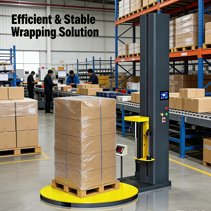 Customized Plastic Stretch Film Wrapping Machine Manual Pallet Packer Wrapper for Small Business Home Goods Moving Storage