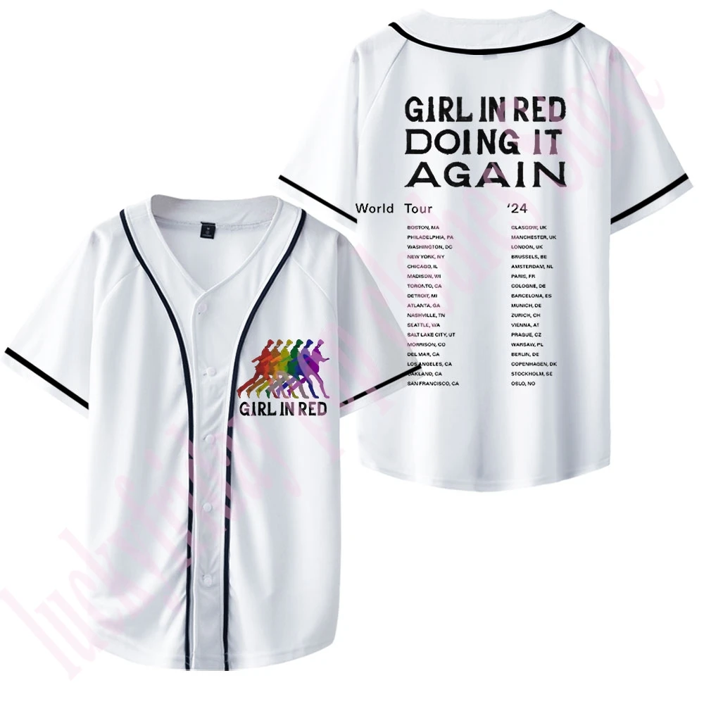 

Женская красная бейсбольная куртка радужного силуэта Itin Merch куртки унисекс модная повседневная одежда с коротким рукавом