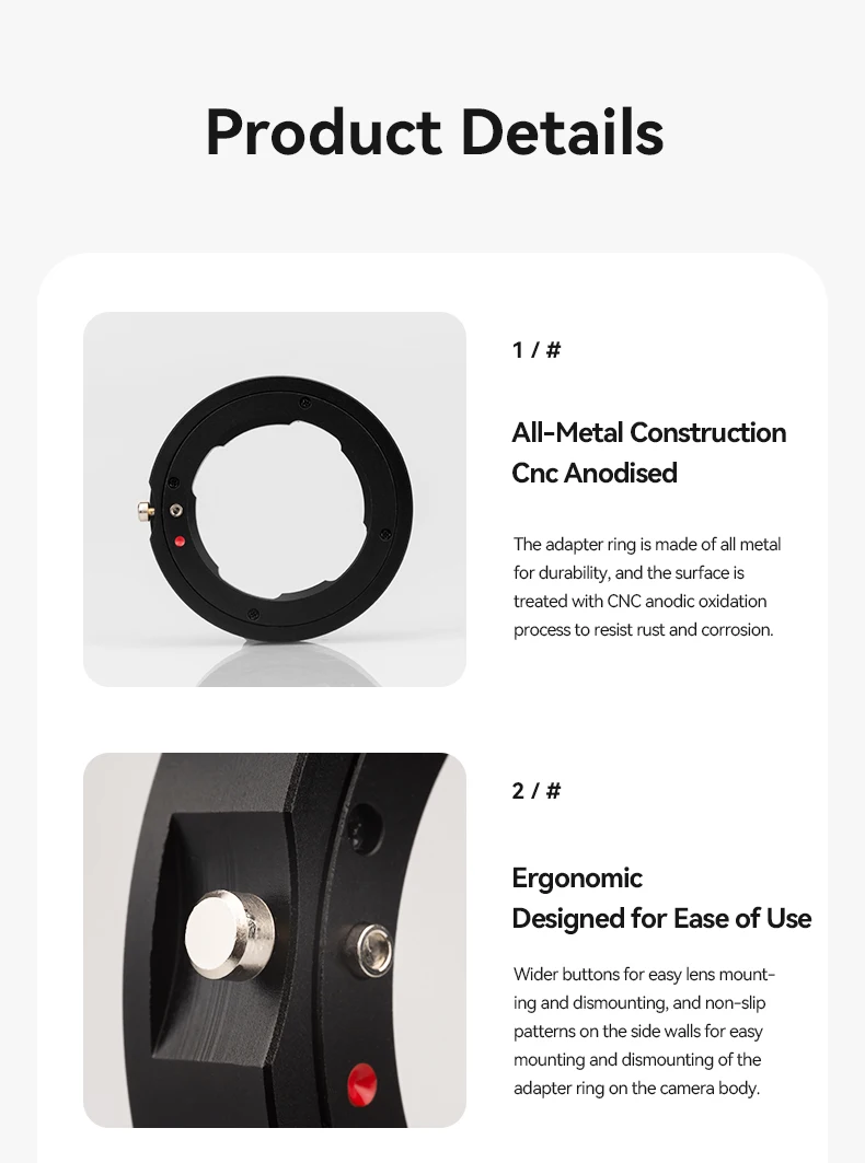 Адаптер для объектива камеры Brightin Star LM-Z для адаптера объектива Leica M для беззеркальных камер Nikon Z Mount Z5 Z6 Z62 Z7 Z72 Z9 Z50