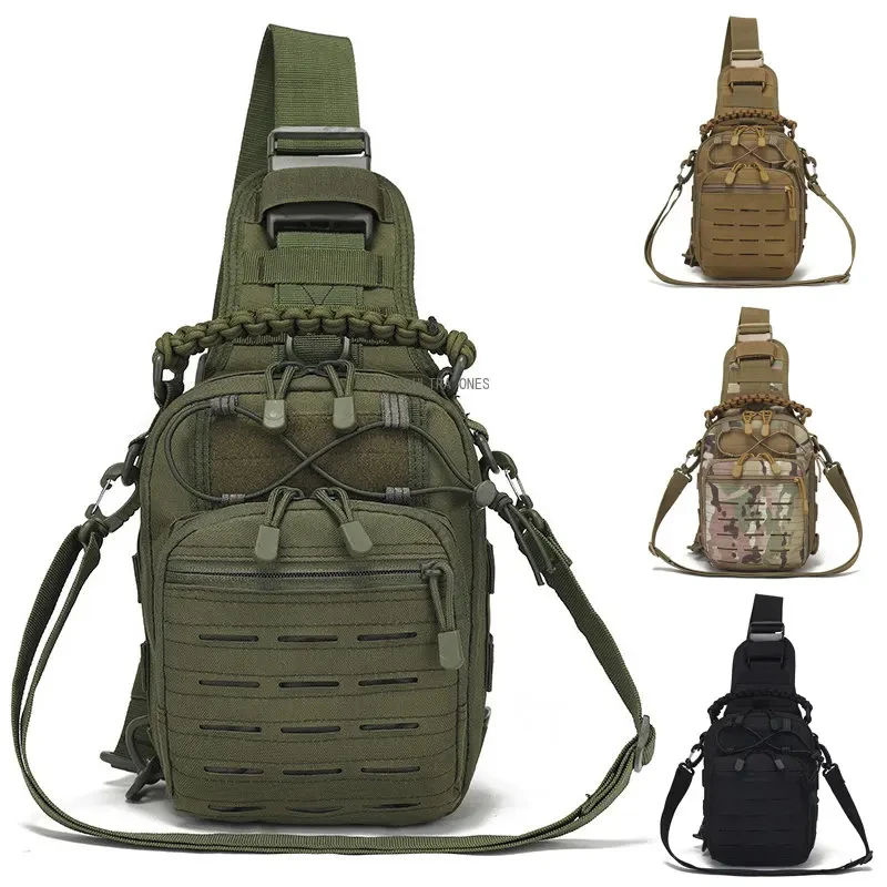 

Outdoor Tactical Bags Hunting Paintball Game Men Sling Crossbody Shoulder Bag Camping Travel Hiking Sports Nylon Chest Bags
