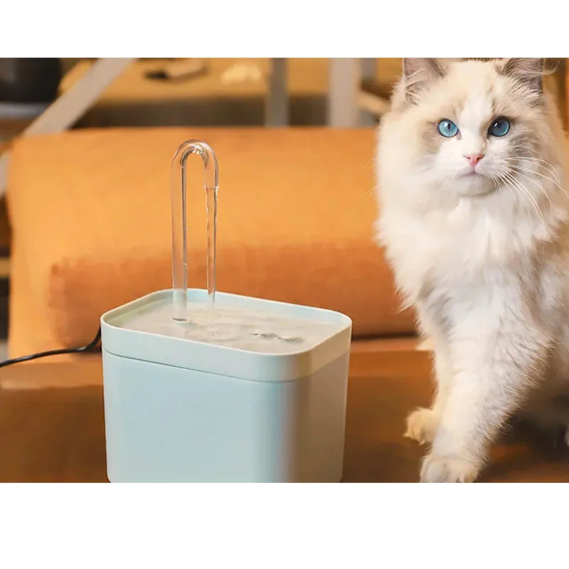 Super Quiet Cat Fountain Filter, Intelligent Automatic Pet Dog Water Dispenser, Anti-Burn Pump, 1.5L Circulation Filter